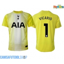 Camisa de time de futebol Tottenham Hotspur Guglielmo Vicario #1 Goleiro Replicas 3º Equipamento 2025-26 Manga Curta